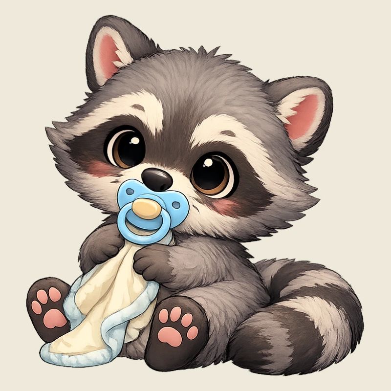 Baby Oskar with pacifier