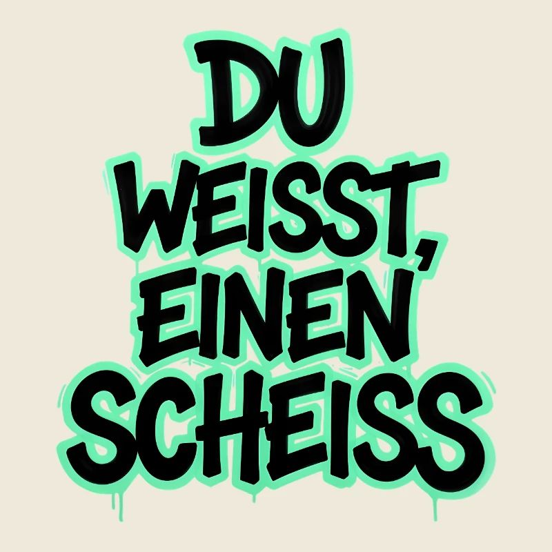 Du weißt, einen Scheiß Graffiti