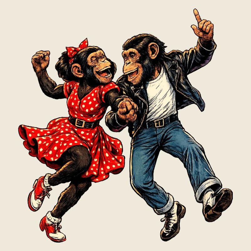 Dancing Monkeys Rockabilly 50s Rock'n'Roll Style