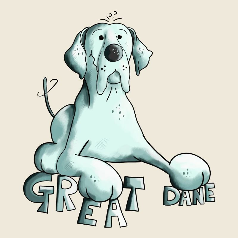 Happy Great Dane Dog