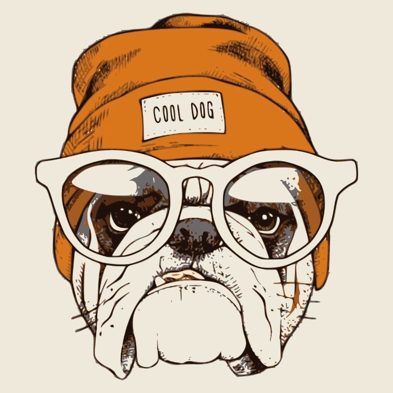 Cool hipster dog
