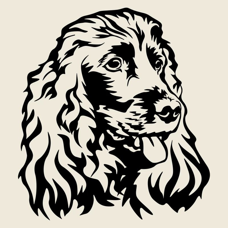 Tête de Cocker Spaniel