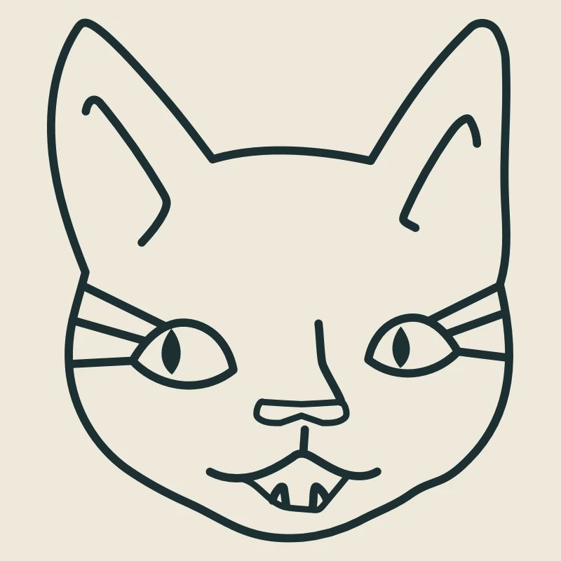 Mädchen Katzengesicht