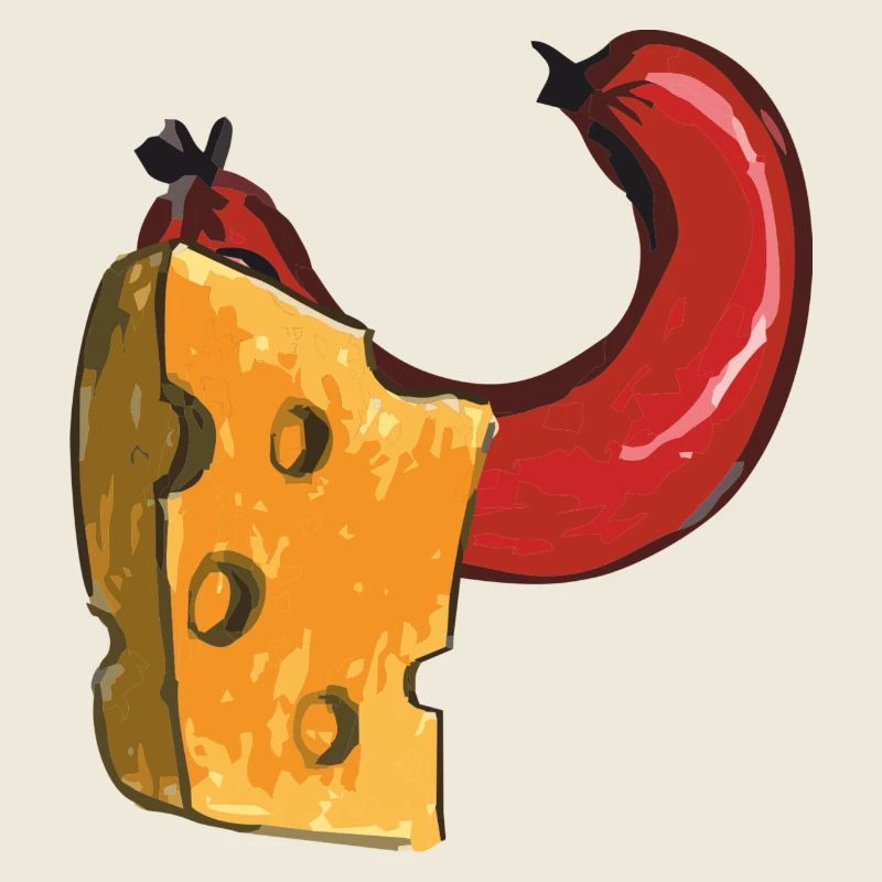 Saucisse et fromage