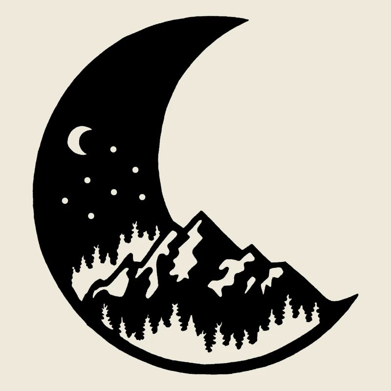 Der Mond und der schwarze Berg