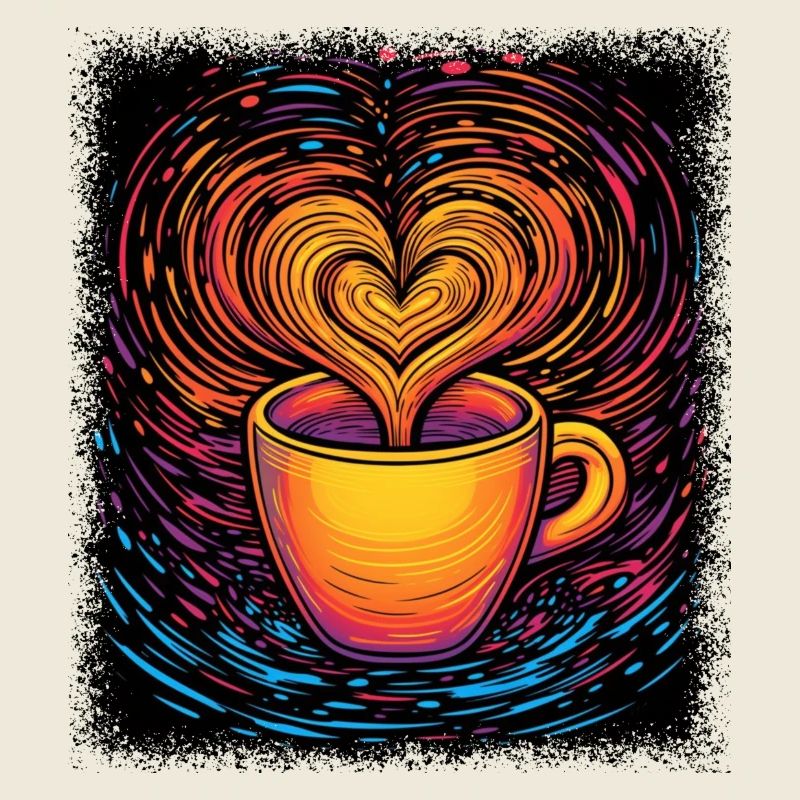 tired latte coffee cup roastedbeans