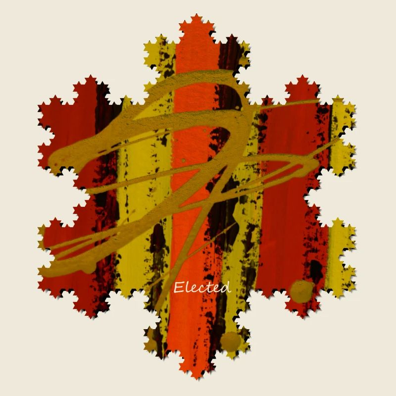 Art Moderne- Coloré- Unique - Flocon de neige