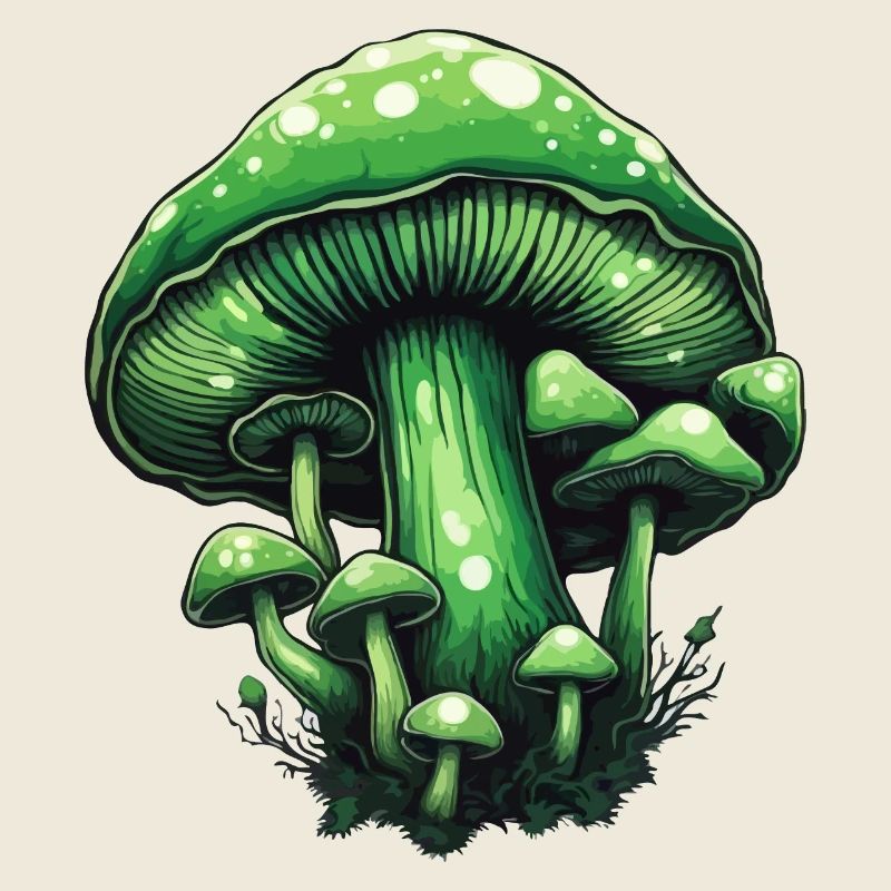 Champignon / Champignon / Prairie / Forêt / Goa / Psy