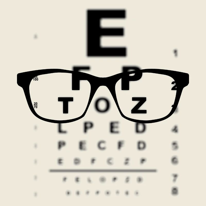 New glasses eye test chart