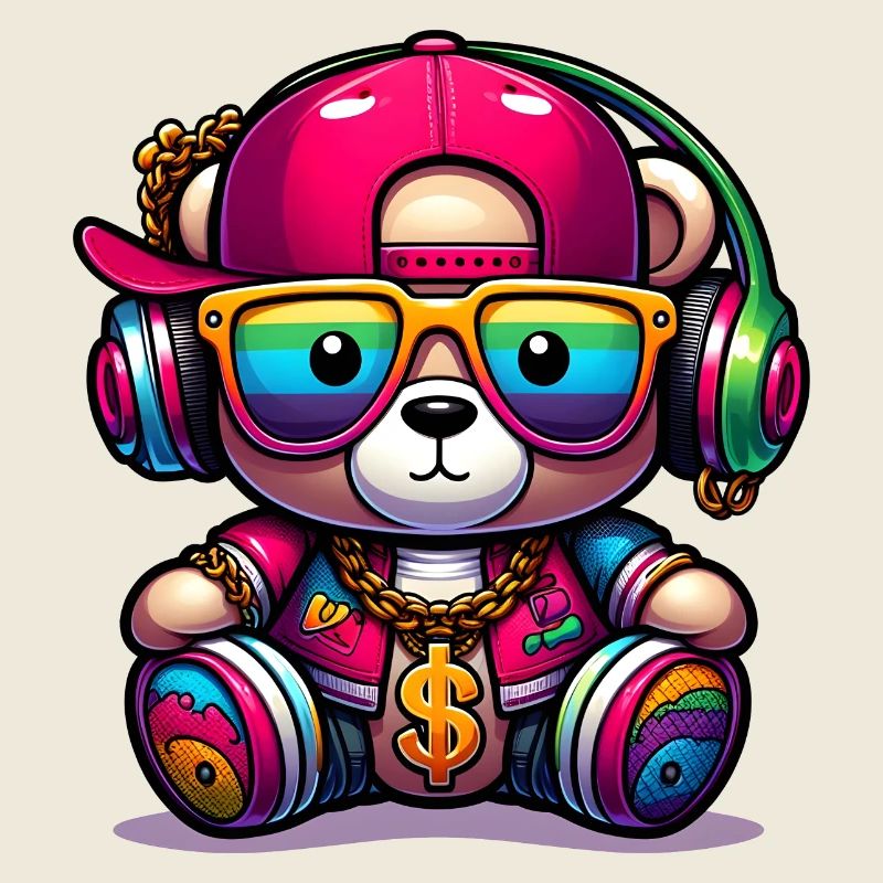Bunter Teddybär