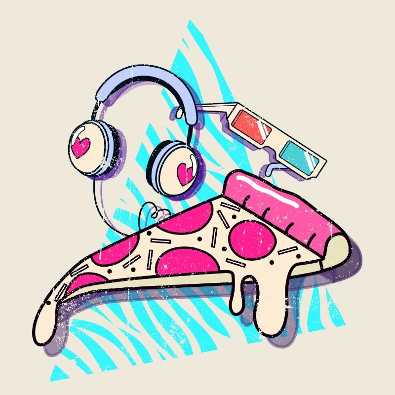 Melting Pizza Beats Headphones