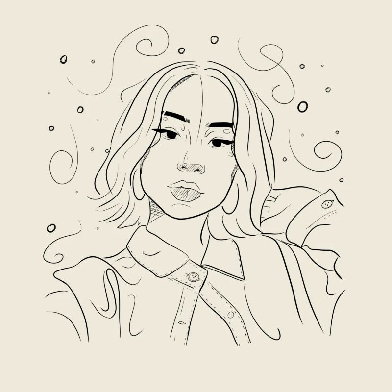 Mädchenzeichnung Ästhetik