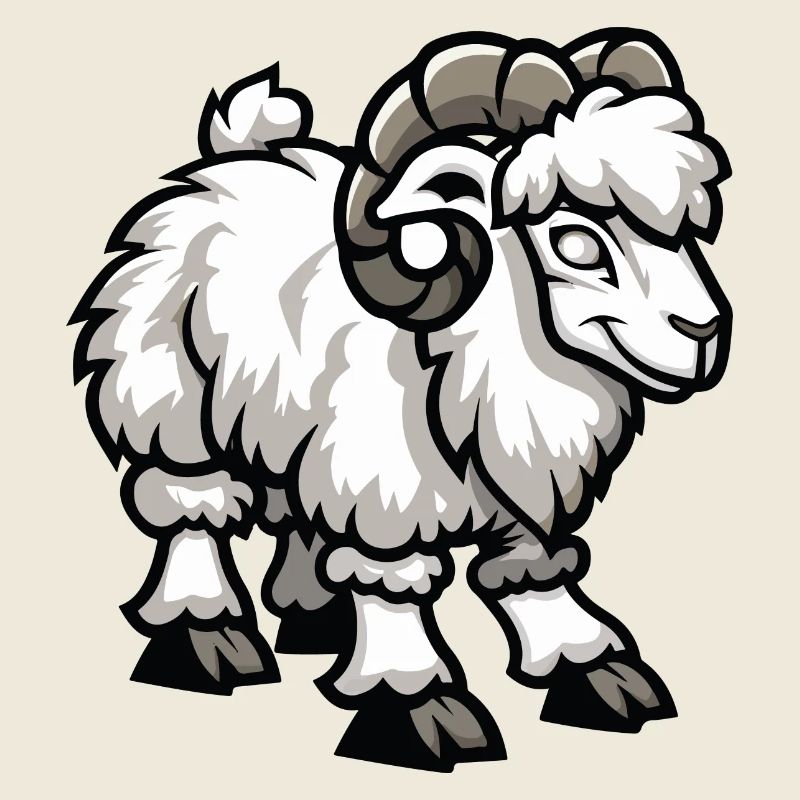 Schaf Steinbock