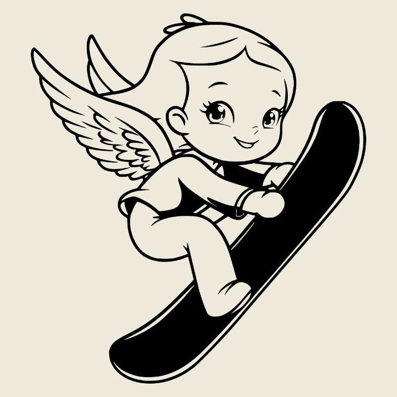Ange du snowboard