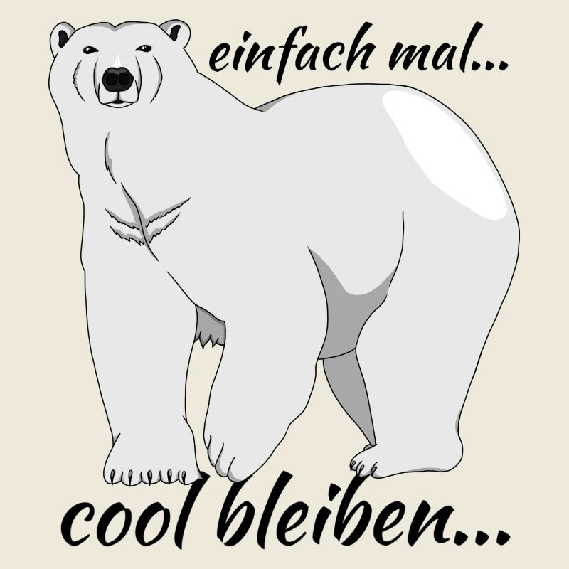 Eisbär "einfach mal cool bleiben..."