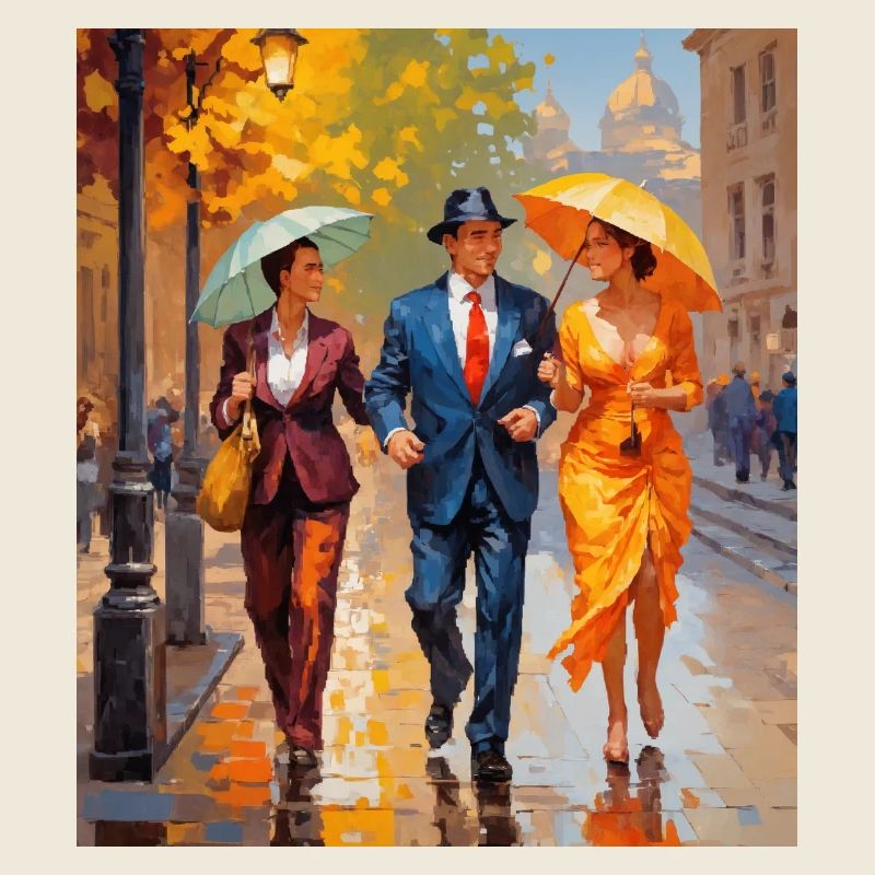 A walk in the rain