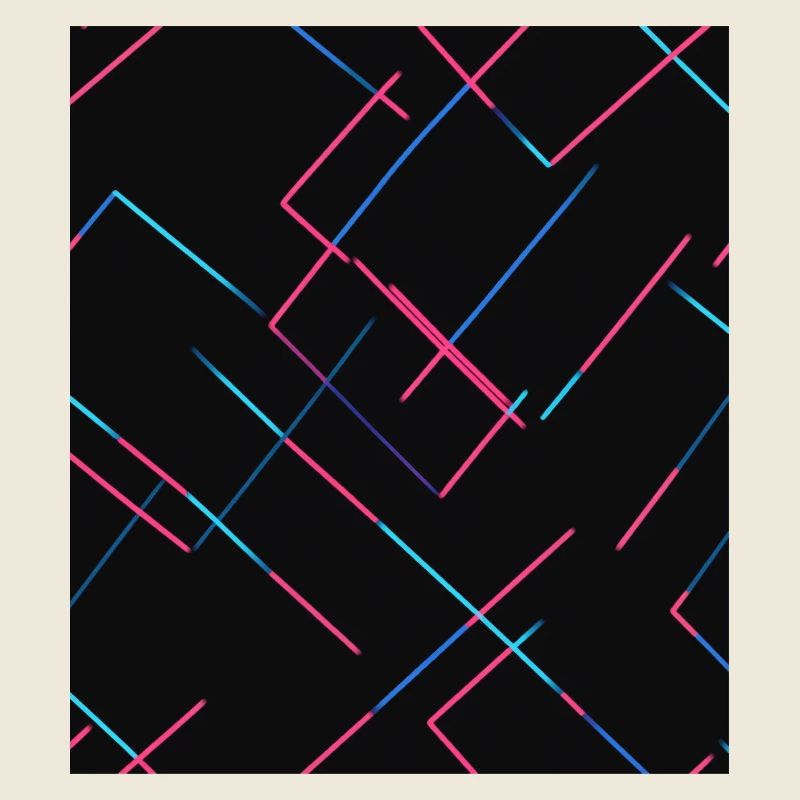 Lignes néon abstraites