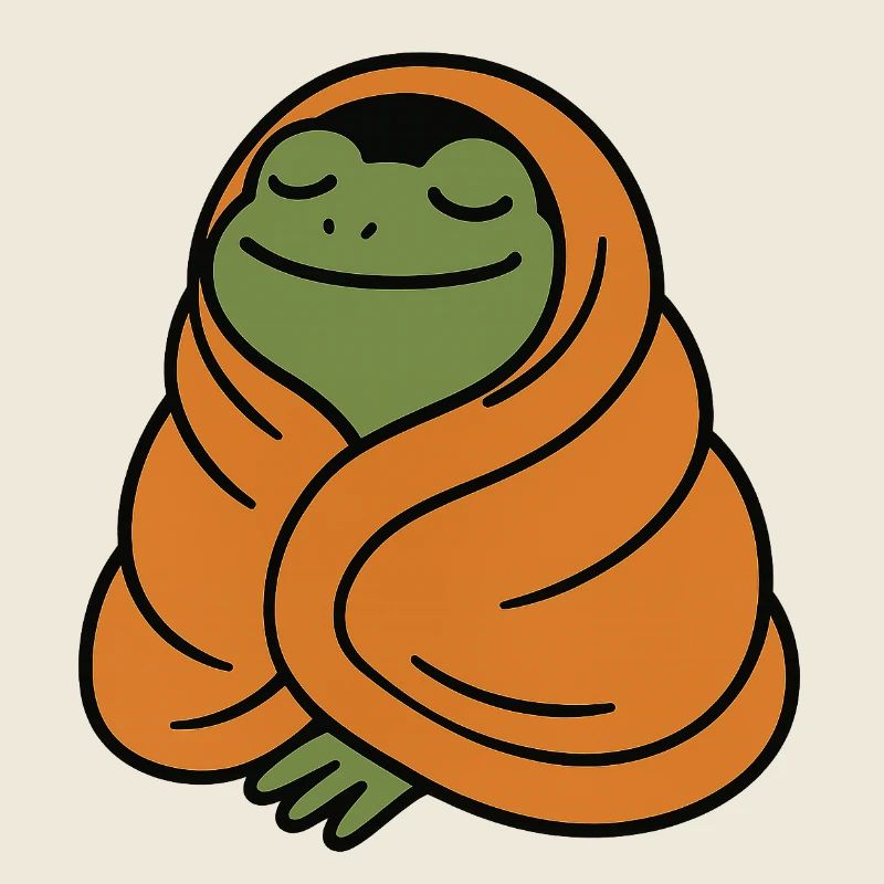 Grenouille douillette