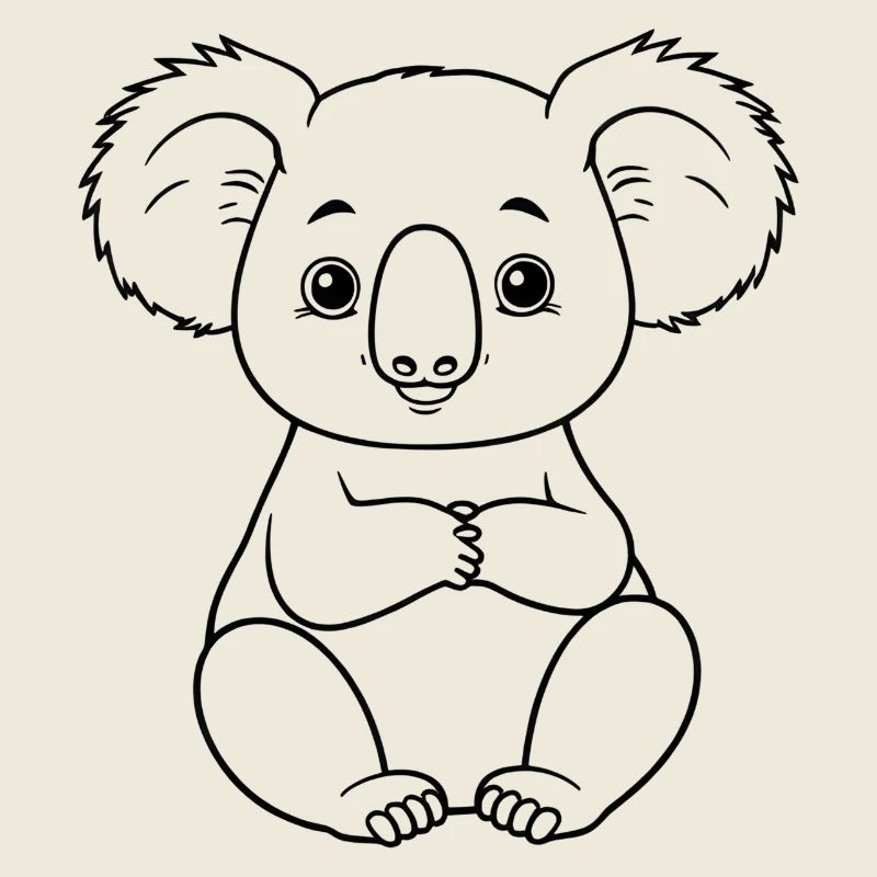 Minimalistic Koala