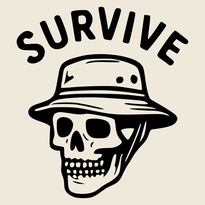Survive - tête de mort