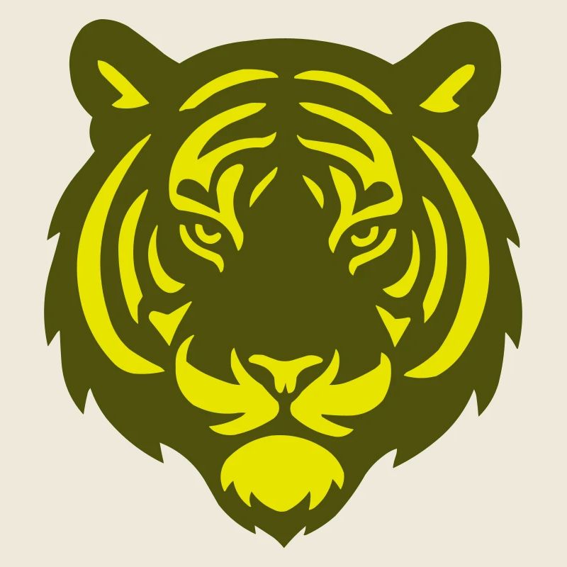 Tiger Head Silhouette