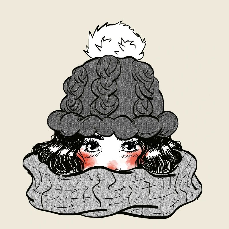 Mädchen im Winter