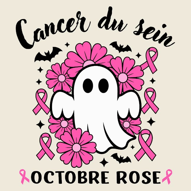 Ruban de sensibilisation au cancer du sein Hallowe