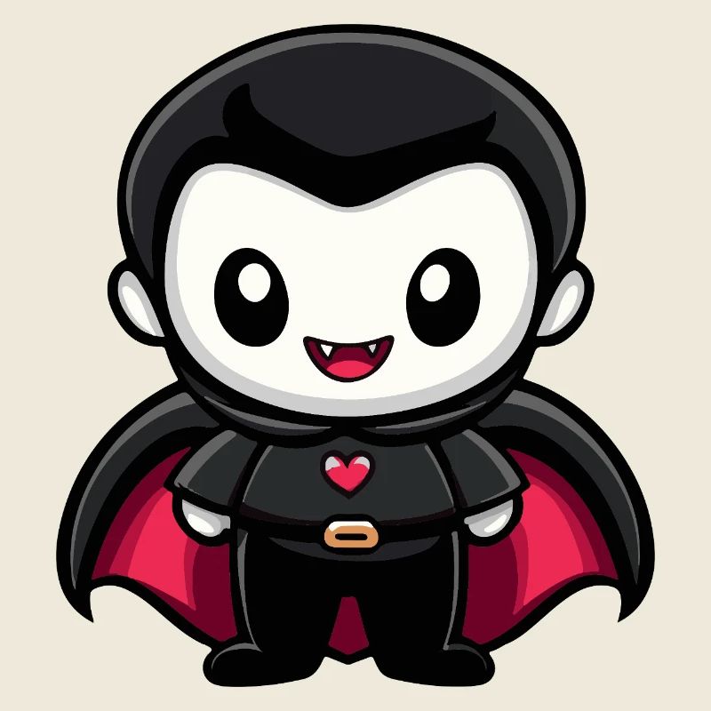 Vampir Halloween Niedlich Comic