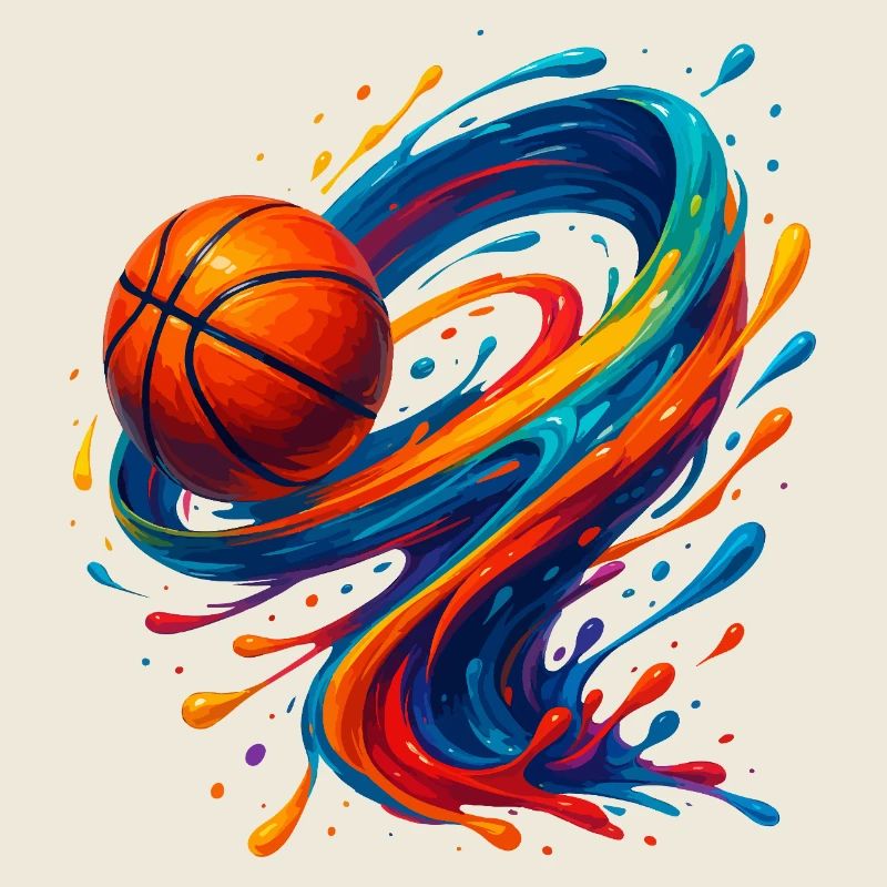 Lebendiger Orbit Basketball Splash