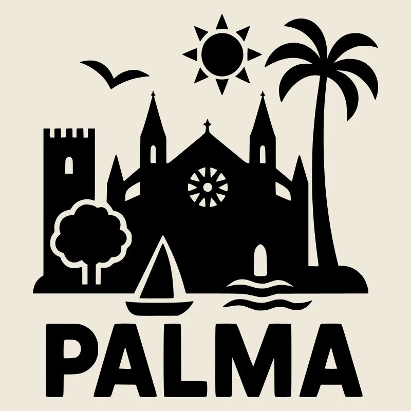 palma silhouette mallorca