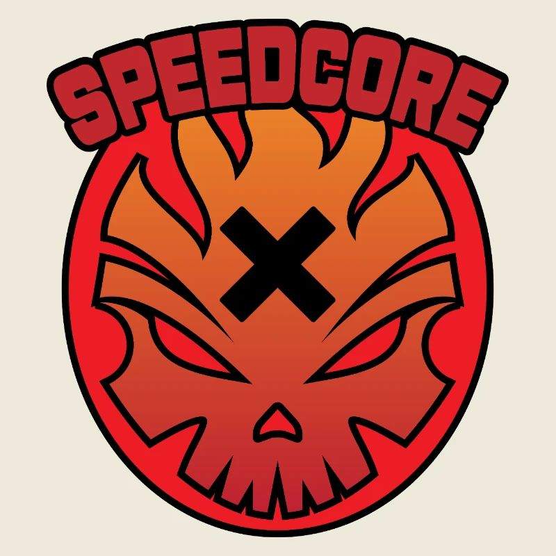 Speedcore Flammenschädel