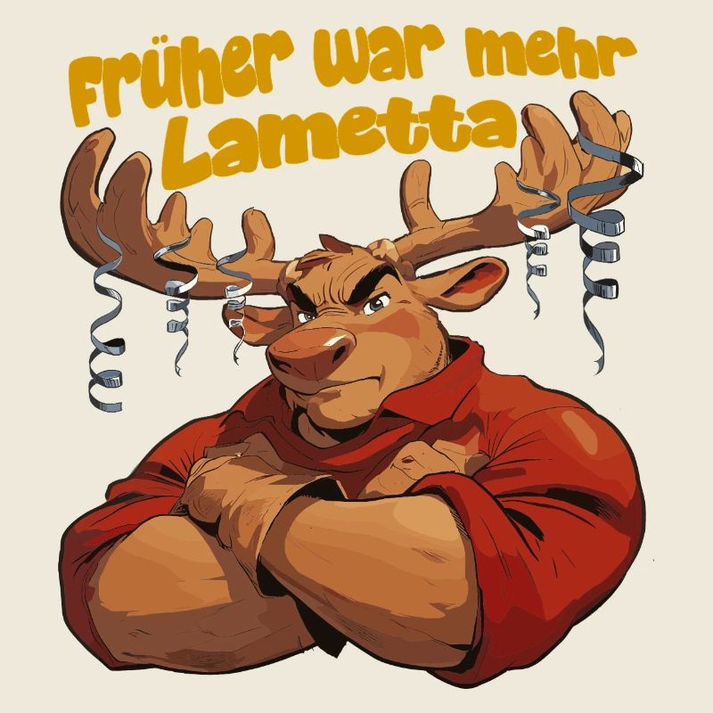 Tinsel Moose : Dans le passé, il y avait plus de Noël de cerfs clinquant