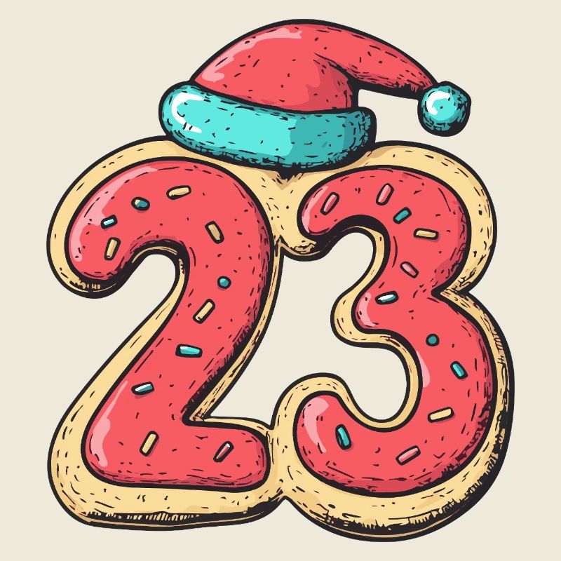 Biscuit de Noël à 23 chiffres