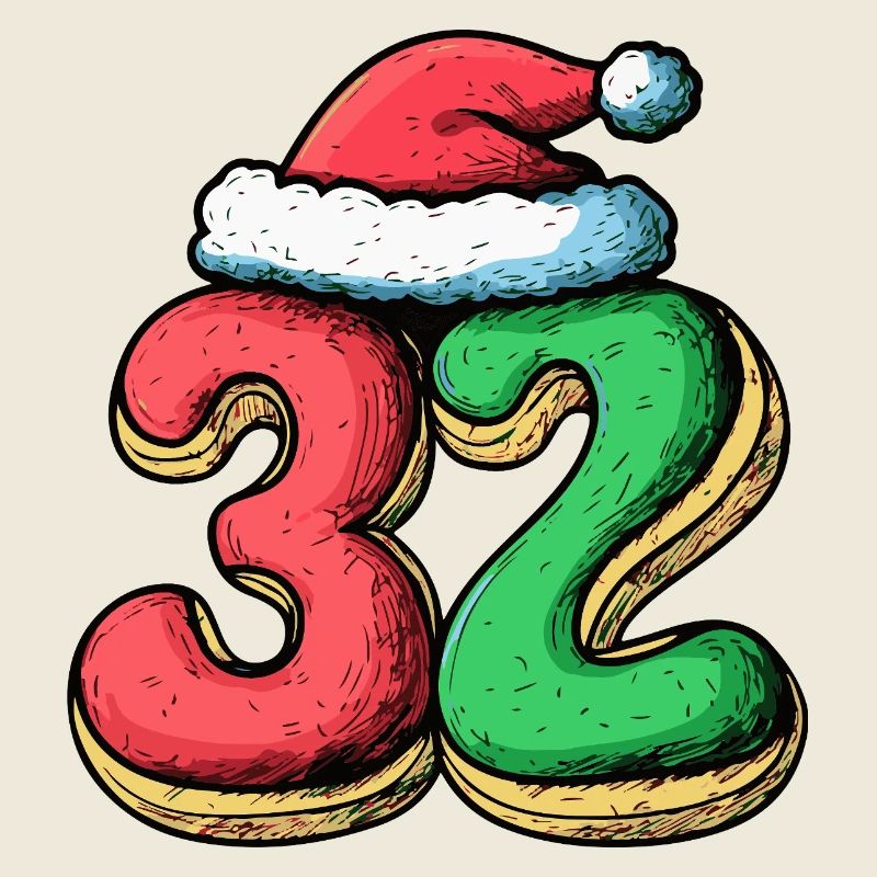 32 Numéro Biscuit Noël