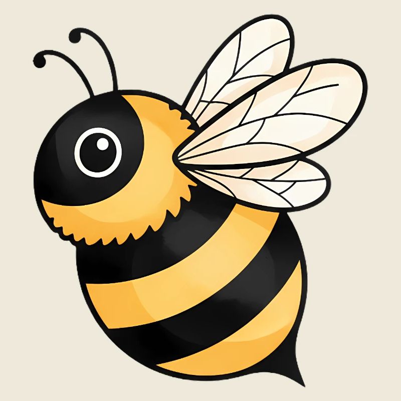 Happy Bee Jaune Noir