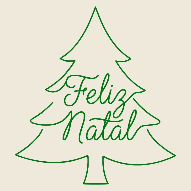 Conception du sapin de Noël Feliz Natal