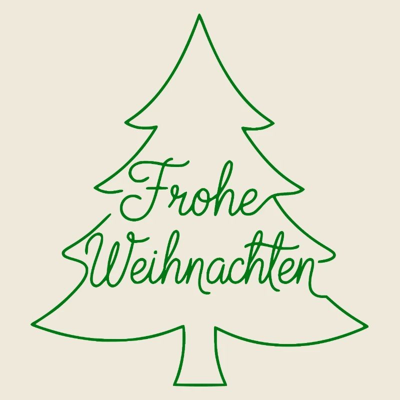 Frohe Weihnachten Tannenbaum modern