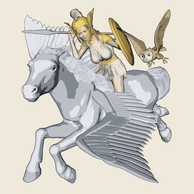 Athéna et Pégase