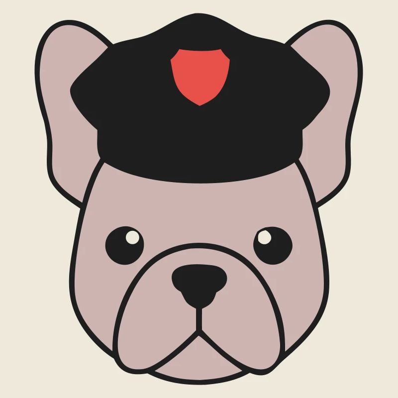 Frenchie Polizist Cop Security