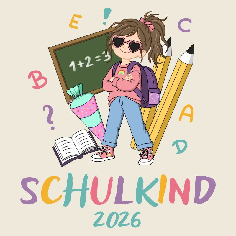 Schulkind 2026 – Bunte Lernwelt