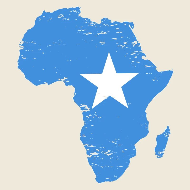 Drapeau somalien Afrique utilisé