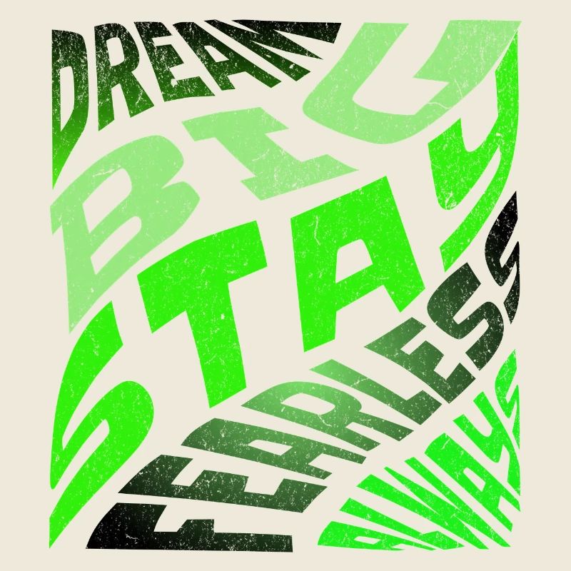 DREAM BIG Neon Typografie