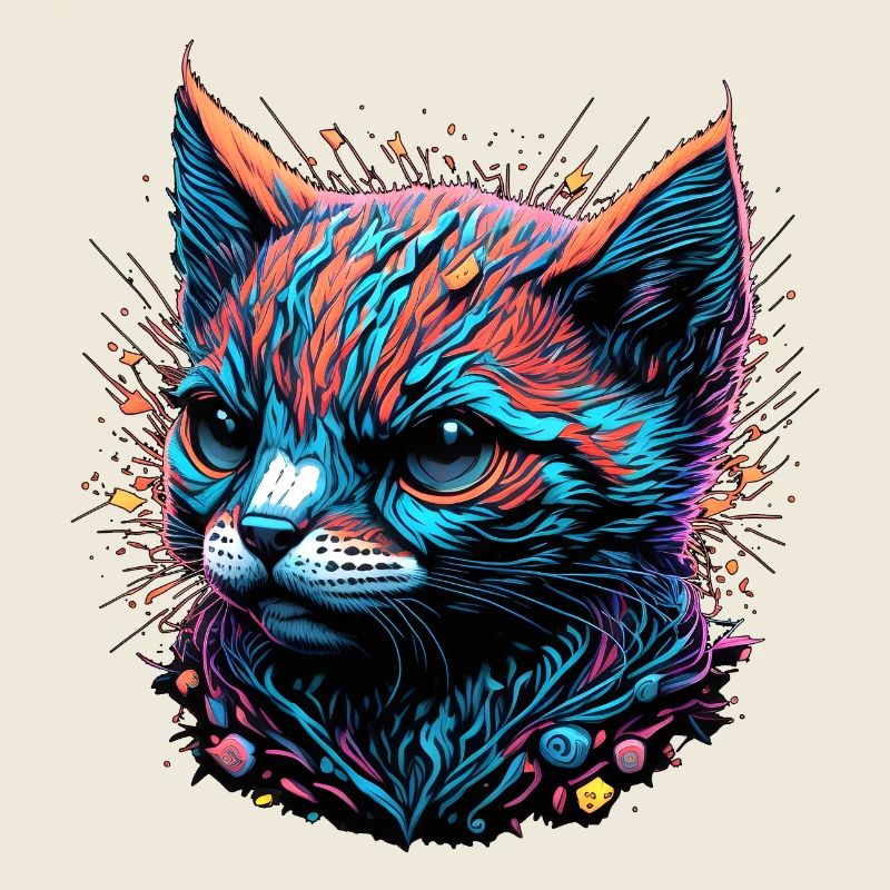 Düsterer Katzenblick