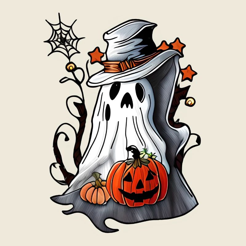 Ghost With a Pumpkin