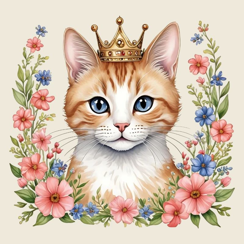 Adorable chat princesse