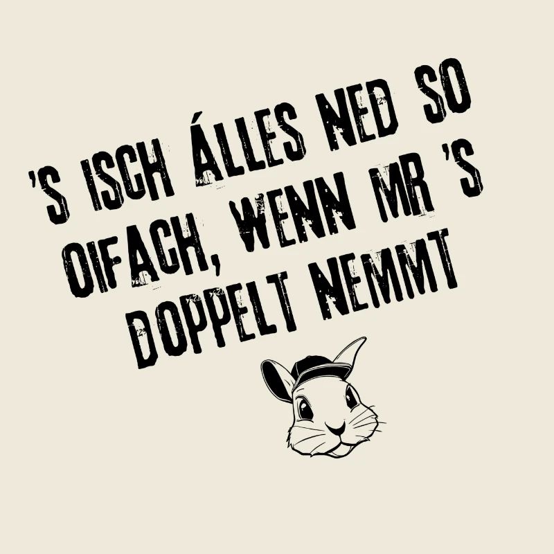 Ned so oifach | Redewendung