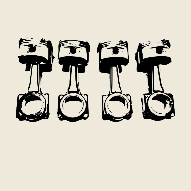 Connecting rod piston 4 cylinders