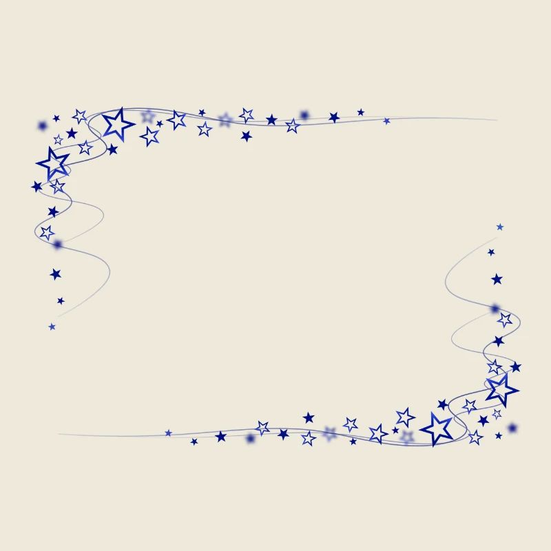 Sternrahmen Blau