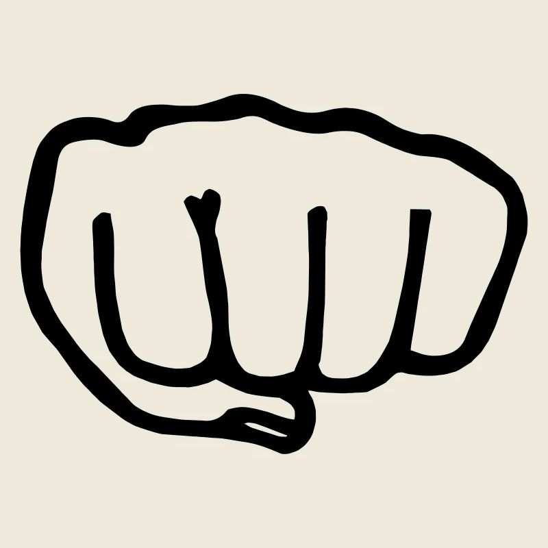 Karate fist transparent vectra