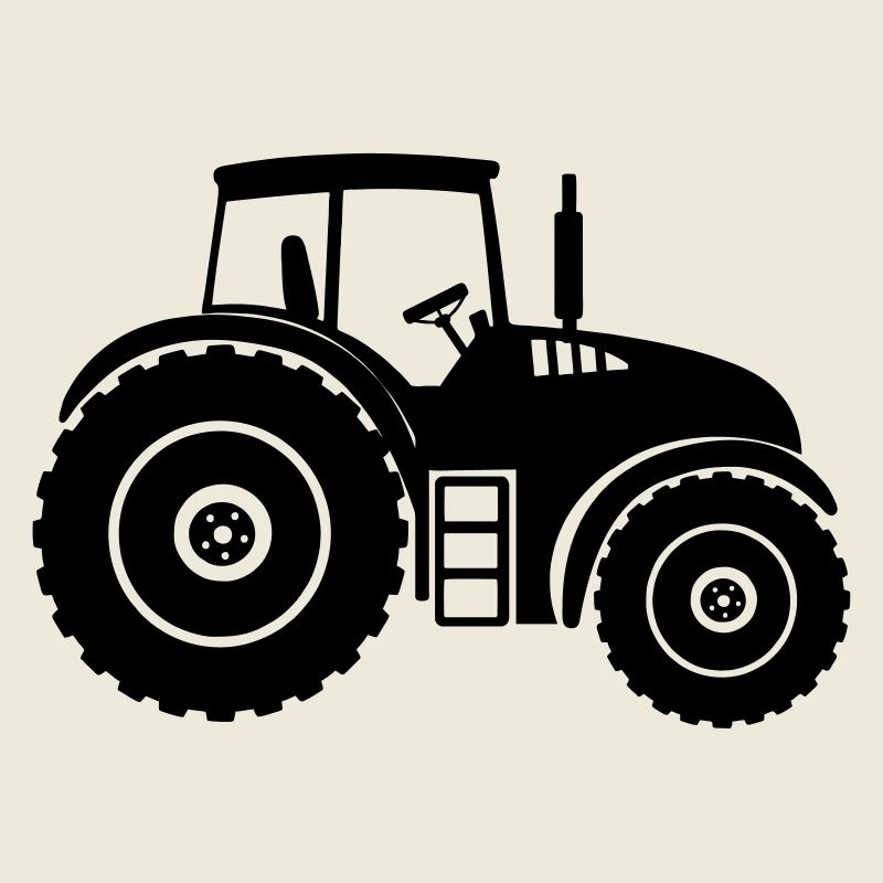 Shade Silhouette Farm Tractor